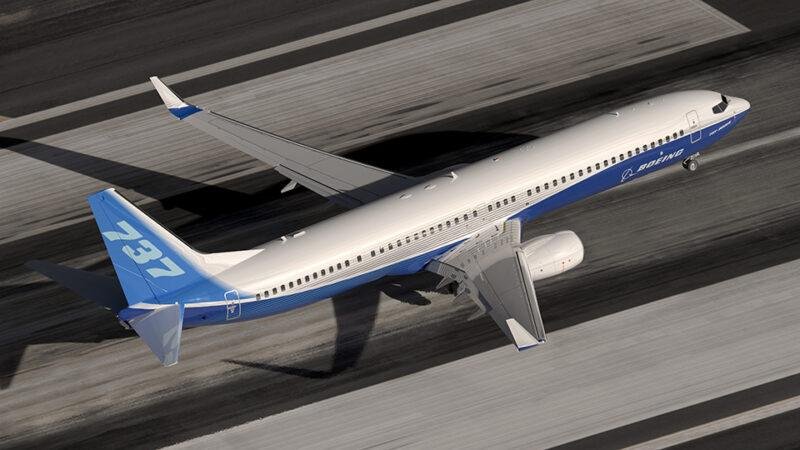Boeing 737-900ER on runway, a Next Generation aircraft