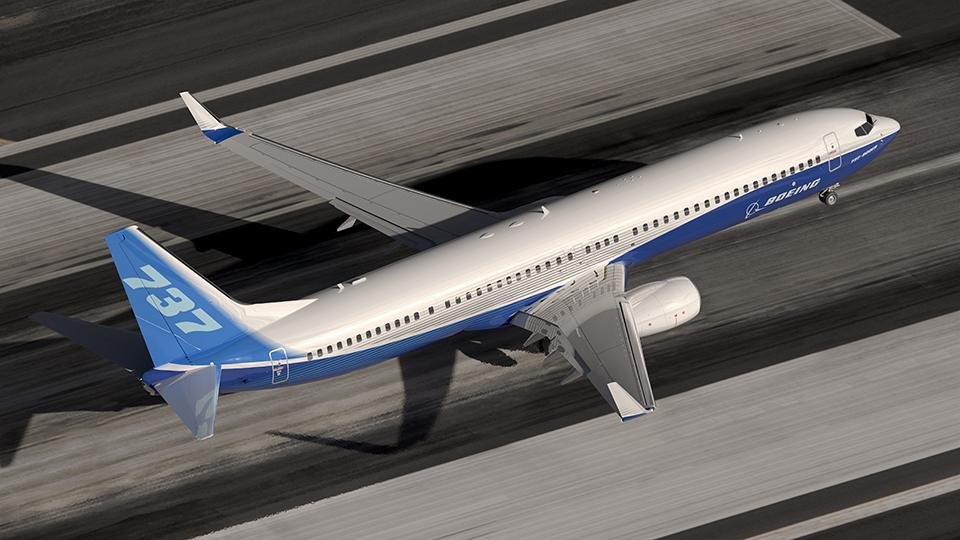 Boeing 737-900ER on runway, a Next Generation aircraft