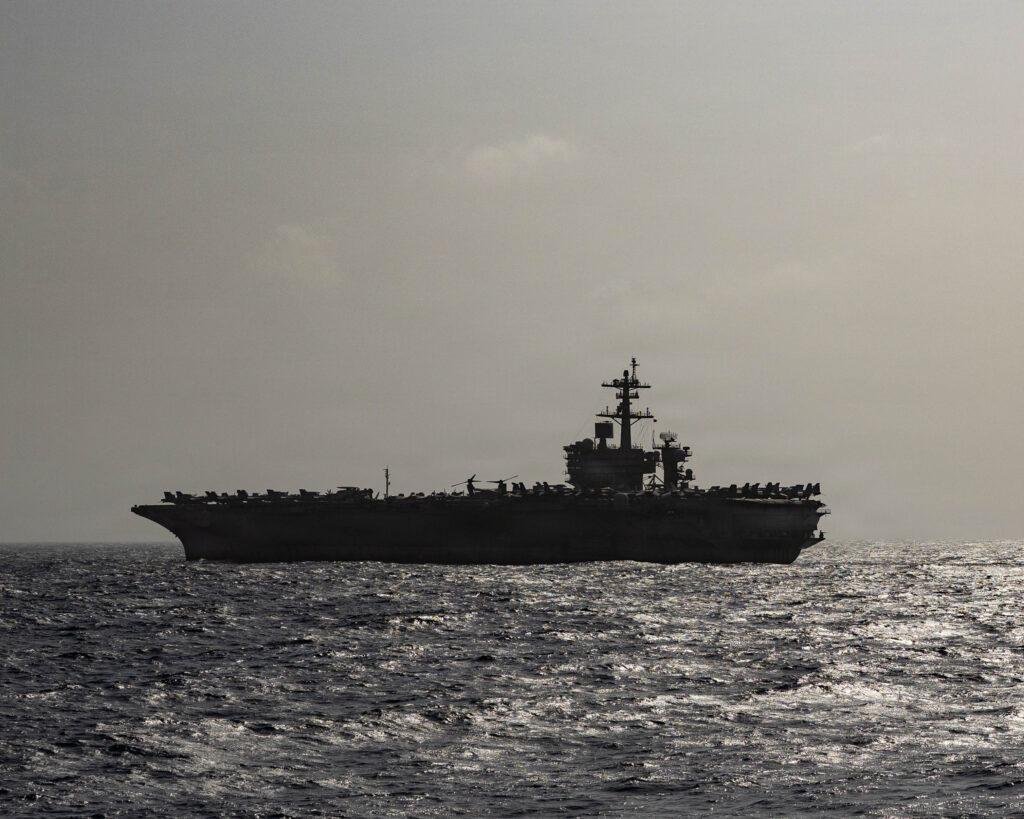 USS Abraham Lincoln returning home after transiting the Arabian Sea