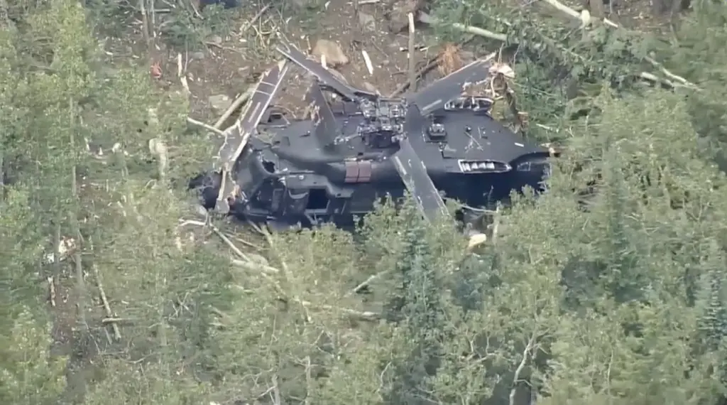 Black Hawk Crash Gilpin County — Wreckage on Thorodin Mountain Black Hawk crash Gilpin County — wreckage on Thorodin Mountain