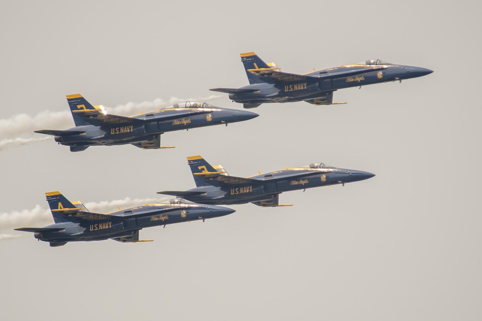 Boeing Seafair Air Show 2026 featuring the U.S. Navy Blue Angels in Diamond Formation over Seattle (2017 U.S. Navy file photo).