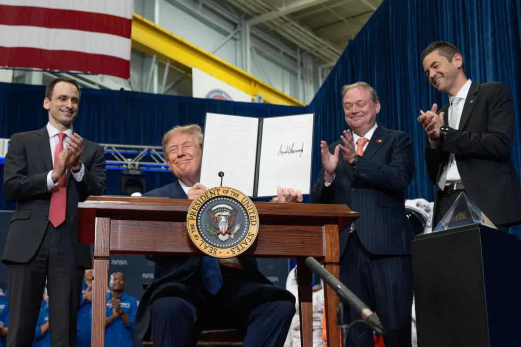 Trump Space Academy executive order signing at NASA Johnson Space Center