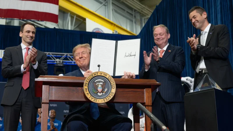 Trump Space Academy executive order signing at NASA Johnson Space Center