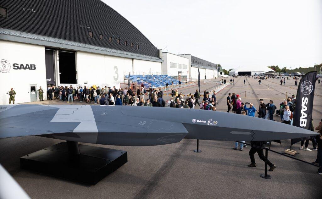 Saab Collaborative Combat Aircraft A3-01 full-scale model unveiled