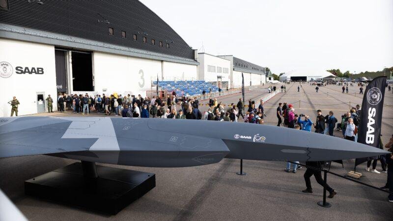 Saab Collaborative Combat Aircraft A3-01 full-scale model unveiled