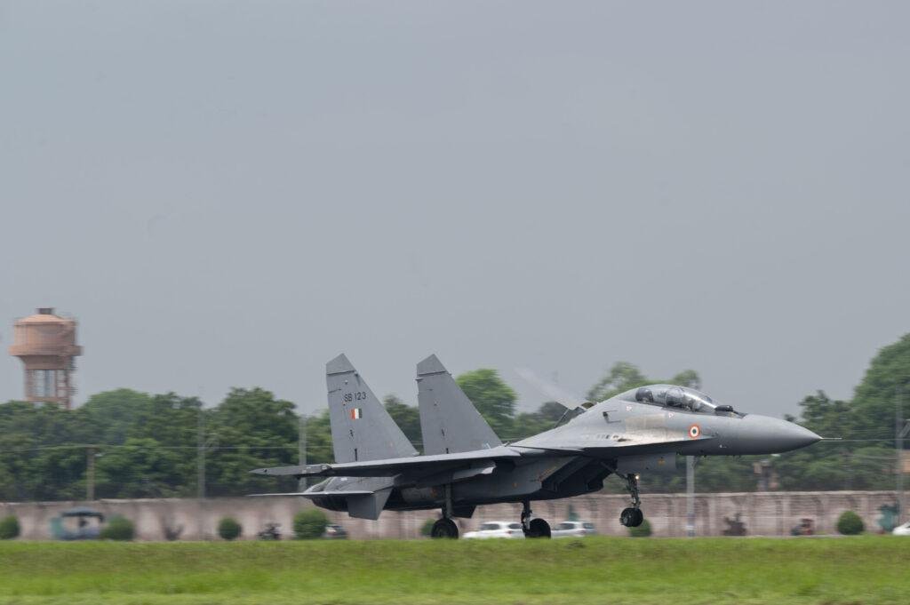 Indonesian Su-30 runway overshoot — file photo of a Su-30 Flanker