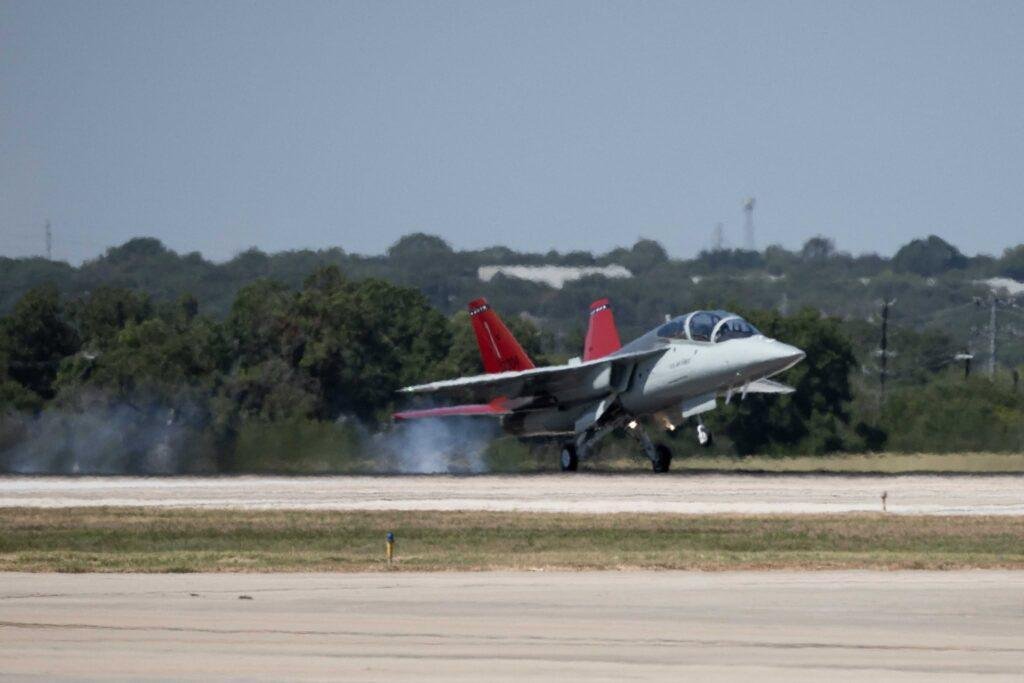 Third T-7A Red Hawk touches down at Joint Base San Antonio-Randolph
