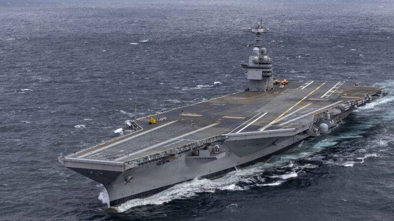 John F. Kennedy CVN-79 during acceptance sea trials