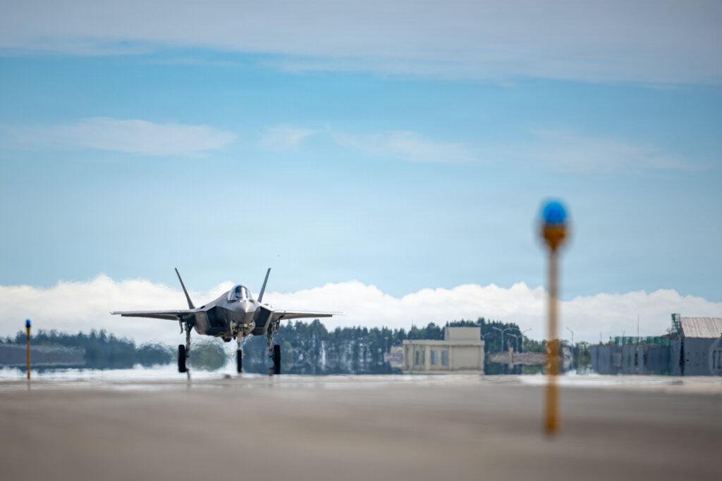 RED FLAG-Alaska 26-3 Wild Weasels F-35A takes off from Misawa Air Base