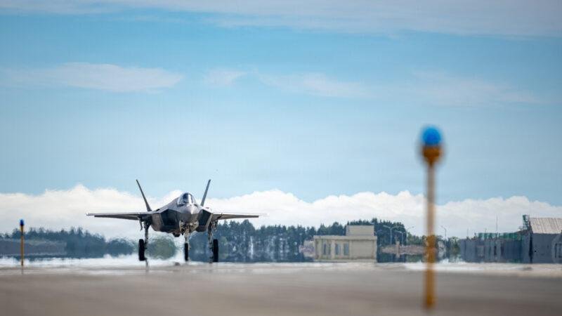 RED FLAG-Alaska 26-3 Wild Weasels F-35A takes off from Misawa Air Base