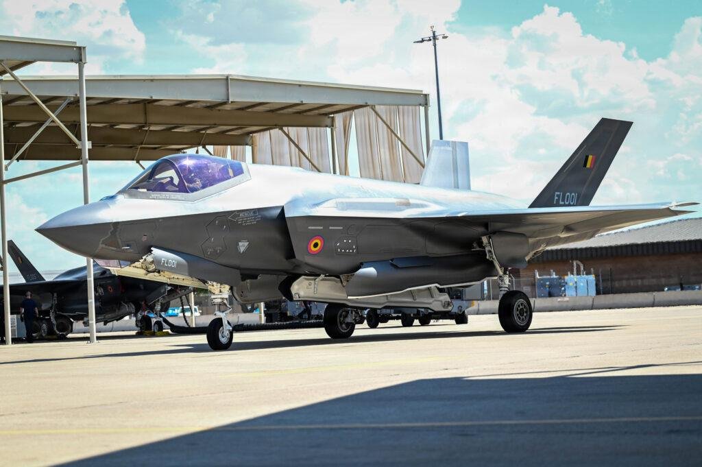 F-35 Starshield SATCOM: Belgian Air Force F-35A with weapons load