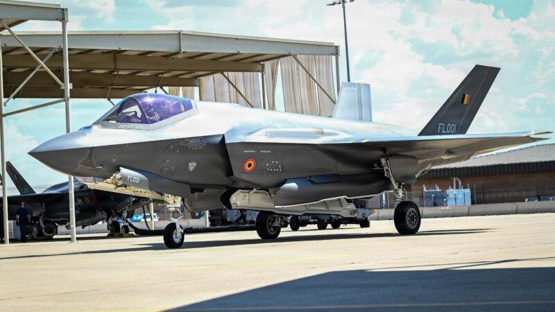 F-35 Starshield SATCOM: Belgian Air Force F-35A with weapons load