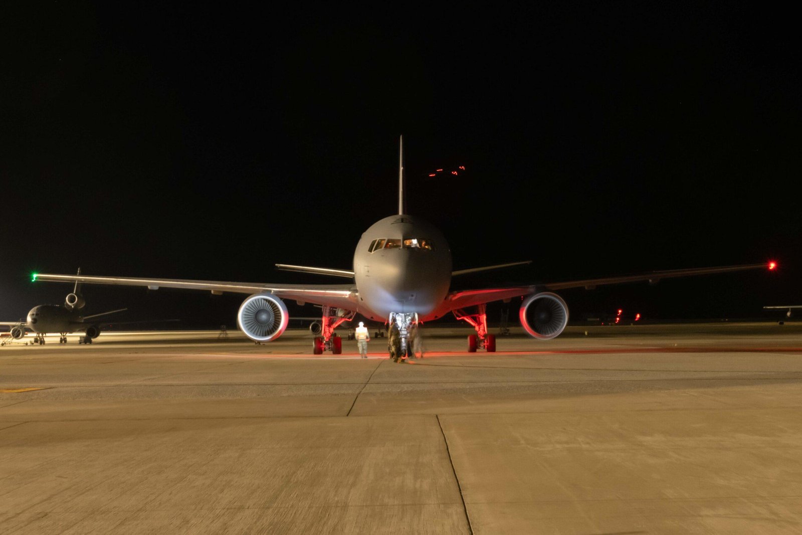 KC-46A contract ceiling: U.S. Air Force maintainers inspect a KC-46A Pegasus tanker at Travis Air Force Base