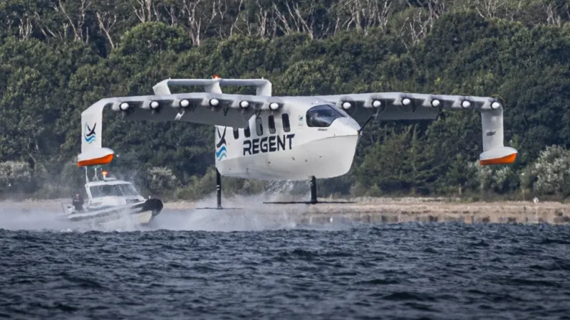 Seaglider first crewed flight, REGENT's Viceroy over Narragansett Bay