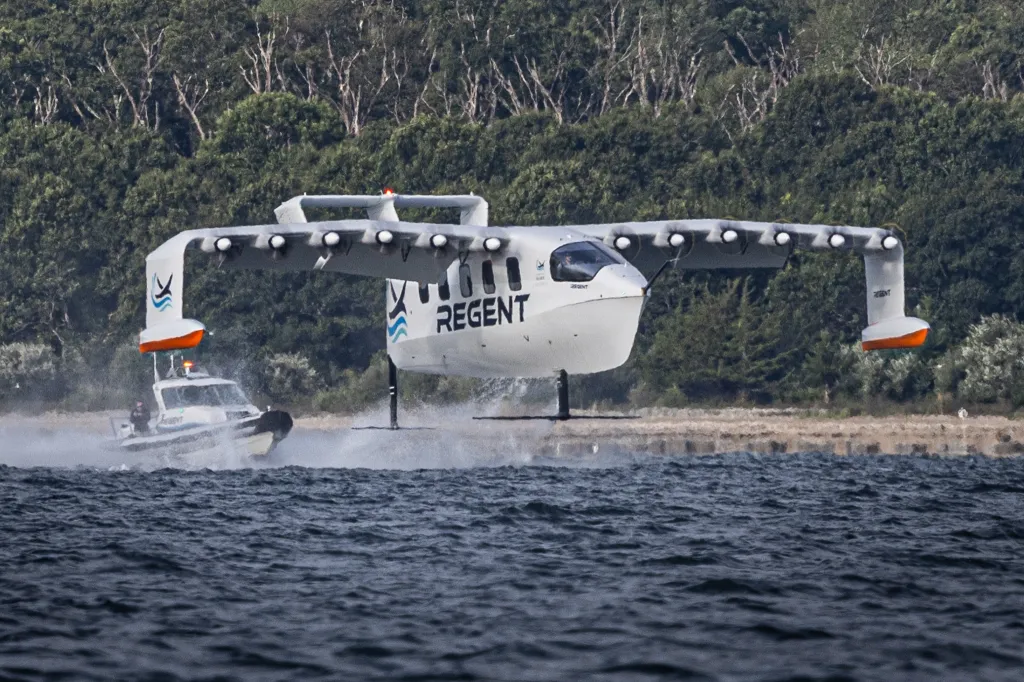 Seaglider first crewed flight, REGENT's Viceroy over Narragansett Bay