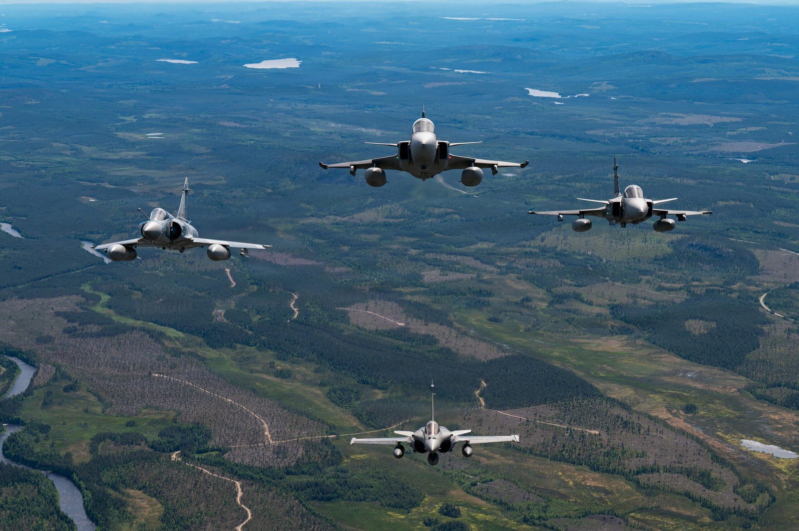 Egypt Rafale RFP: Rafale and allied jets in formation during Ramstein Flag 2026