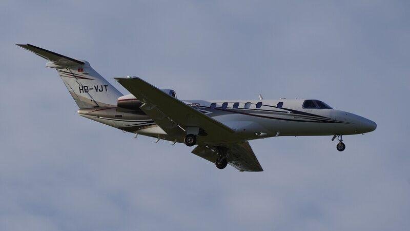 Cessna Citation CJ4 HB-VJT landing near Berlin, Germany, on September 28, 2026; earlier model, not Gen3 rollout.