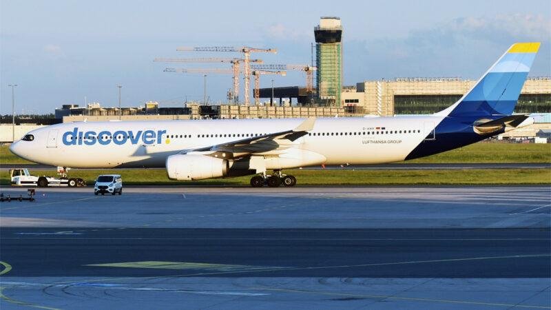 Discover Airlines Airbus A330-343 registration D-AIKK photographed in May 2024.