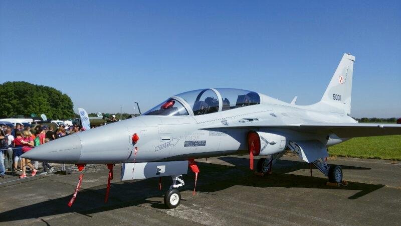 Poland FA-50 Fighting Eagle 5001 on display at NATO Days Ostrava 2023.