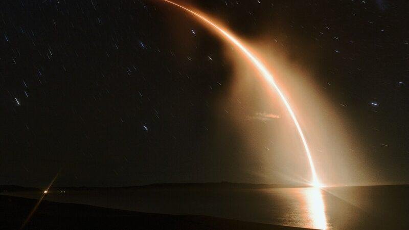 Rocket Lab Electron rocket lifting off on the CAPSTONE mission from New Zealand in June 2022; not its 98th mission.