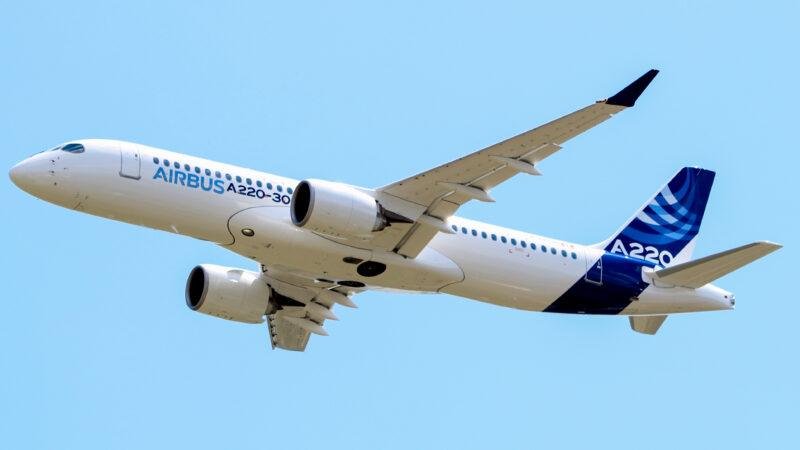 Safran SkyNaute system story illustrated by an Airbus A220-300 flight test aircraft at Toulouse in 2018