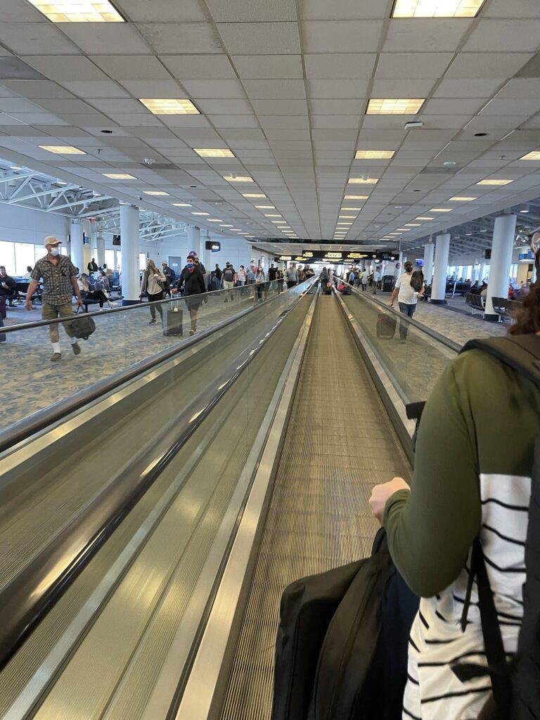 American Admirals Club planned at Charlotte; archival interior view of Charlotte Douglas airport terminal, not the new lounge