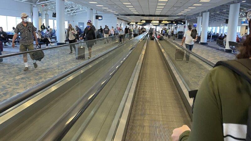 American Admirals Club planned at Charlotte; archival interior view of Charlotte Douglas airport terminal, not the new lounge