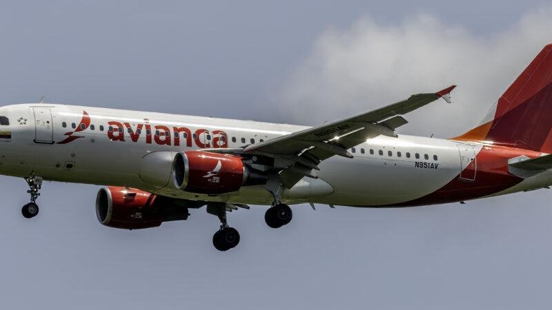 Avianca Flight 42 turbulence story illustrated by an Avianca Airbus A320 approaching Washington Dulles International Airport.
