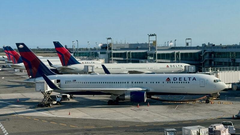 Delta profit outlook illustrated by a Delta Air Lines Boeing 767-300ER aircraft, registration N198DN, photographed in September 2024.