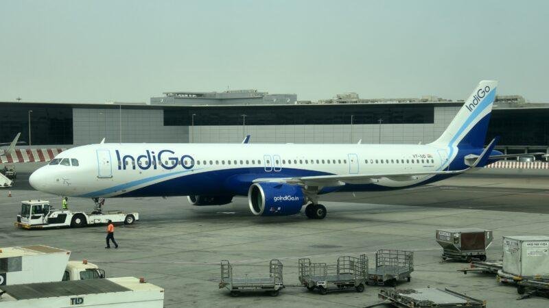 IndiGo flight diversion: file photo showing IndiGo Airbus A321neo VT-IUD in Abu Dhabi