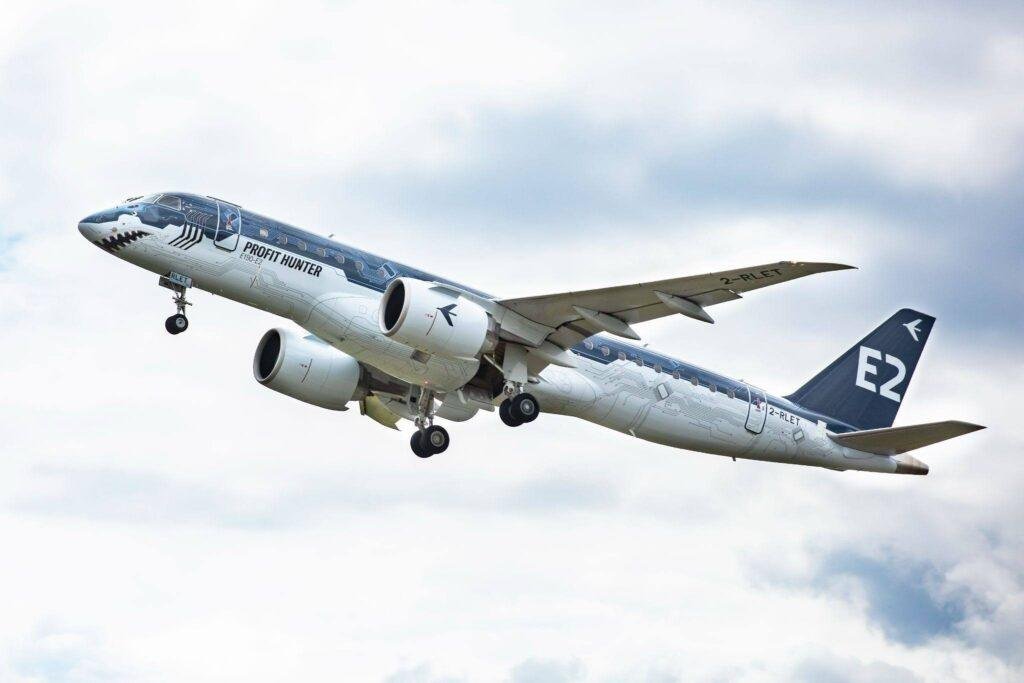 Japan Airlines E190-E2: Embraer E190-E2 demonstration aircraft, not a delivered JAL jet