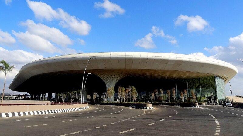 Mumbai Airport international slot changes illustrated by Terminal 2 exterior of Chhatrapati Shivaji Airport in 2014