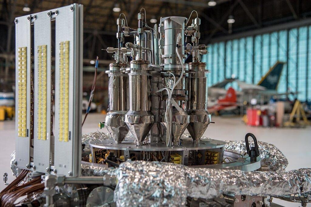 NASA Kilopower nuclear fission reactor research prototype photographed in a laboratory in 2017