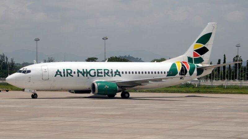 Nigeria airline capacity article illustrated by a former Air Nigeria Boeing 737-300 passenger aircraft parked on an airport apron.