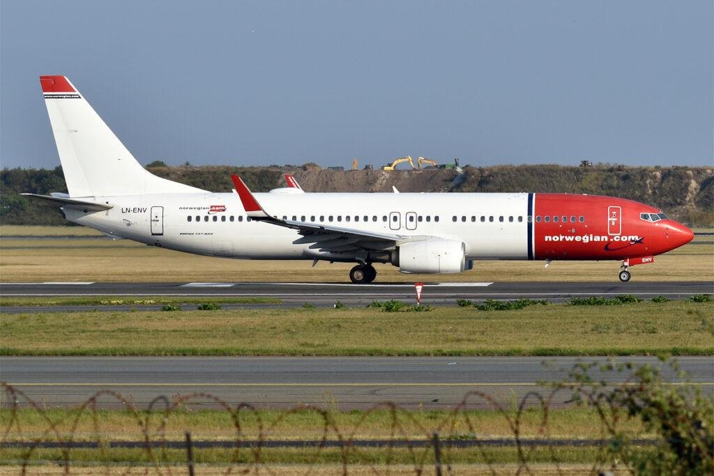 Norwegian 737 engine shutdown: file photo showing Norwegian Air Shuttle Boeing 737-800 LN-ENV
