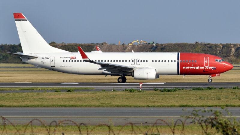 Norwegian 737 engine shutdown: file photo showing Norwegian Air Shuttle Boeing 737-800 LN-ENV