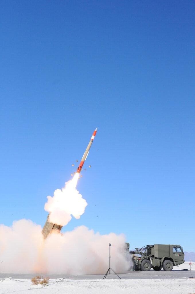 PAC-3 Edge interceptor development illustrated by a PAC-3 MSE missile launching during a 2013 test at White Sands Missile Range.
