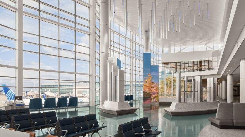 New United Airlines Terminal B North Concourse at Houston George Bush Intercontinental Airport